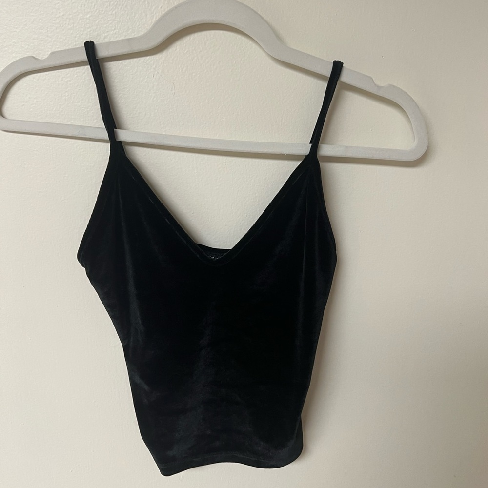 Velvet Black Brenda Melville Crop Top